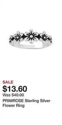 Kohl's PRIMROSE Sterling Silver Flower Ring offer