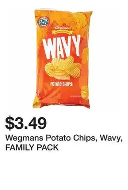 Wegmans Wegmans Potato Chips, Wavy, FAMILY PACK offer