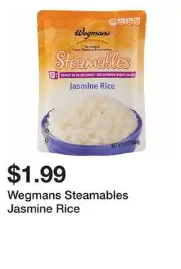 Wegmans Wegmans Steamables Jasmine Rice offer