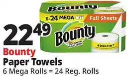 Ocean State Job Lot Bounty Paper Towels offer