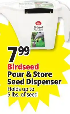 Ocean State Job Lot Birdseed Pour & Store Dispenser offer