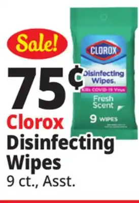 Ocean State Job Lot Clorox Disinfecting Wipes offer