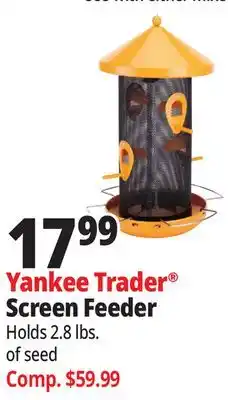 Ocean State Job Lot Yankee Trader Mesh Hopper Bird Feeder offer