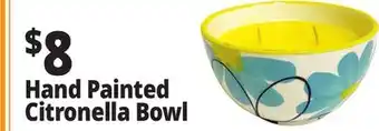 Ocean State Job Lot Hand Painted Citronella Bowl offer