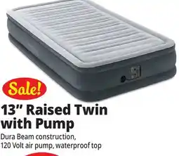 Ocean State Job Lot Intex Twin Dura-Beam Comfort-Plush Air Mattress with Internal Pump offer