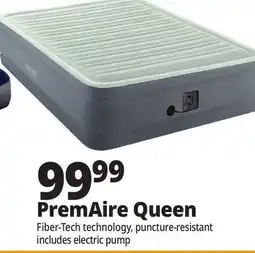 Ocean State Job Lot Intex Queen Dura-Beam PremAire I Elevated Air Mattress with Internal Pump offer