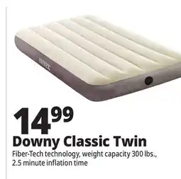 Ocean State Job Lot Intex Twin Dura-Beam Prestige Downy Air Mattress with Air Pump offer