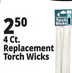 Ocean State Job Lot Fiberglass Torch Wicks 4 Pack offer