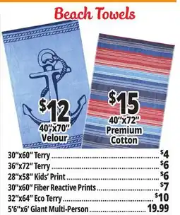 Ocean State Job Lot Beach Towels offer