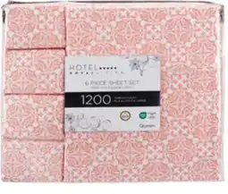 Ocean State Job Lot 6 Pc. Egyptian Cotton Blend 1,200 Thread Count Sheet Sets offer