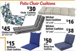 Ocean State Job Lot Patio Cushions offer