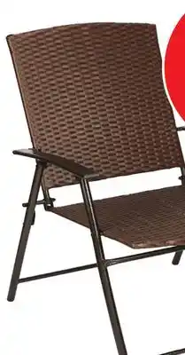 Ocean State Job Lot Resin Wicker Folding Chair offer