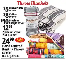 Ocean State Job Lot Throw Blankets offer