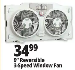 Ocean State Job Lot Penguin 9 Twin Window Fan offer