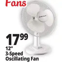 Ocean State Job Lot Penguin Oscillating Desk Fan 12 offer