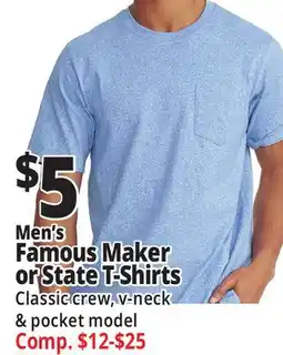Ocean State Job Lot Men's Famous Maker or State T-Shirts offer