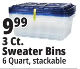 Ocean State Job Lot Mr. Fresh Sweater Storage Bins 3-Count offer