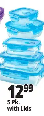 Ocean State Job Lot Superior Gourmet Glass Food Containers with Lids 10 Piece Set offer