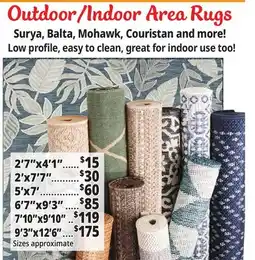 Ocean State Job Lot Outdoor/Indoor Area Rugs offer