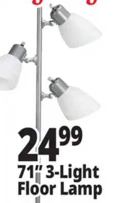 Ocean State Job Lot 71 3-Light Floor Lamp offer