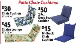 Ocean State Job Lot Patio Chair Cushions offer