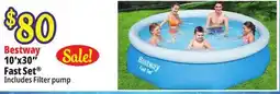 Ocean State Job Lot Bestway 10' x 30 Fast Set Above Ground Pool offer