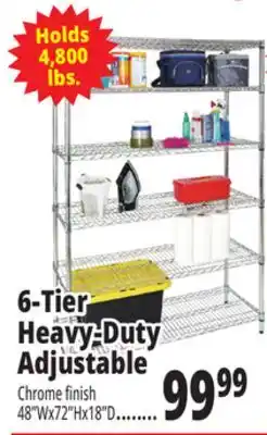 Ocean State Job Lot Method Storage Systems 6-Tier Heavy-Duty Adjustable Wire Shelving offer