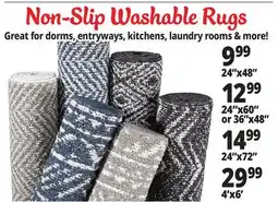 Ocean State Job Lot Non-Slip Washable Rugs offer