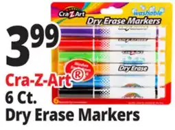 Ocean State Job Lot Cra-Z-Art Washable Dry Erase Markers 6-Piece offer