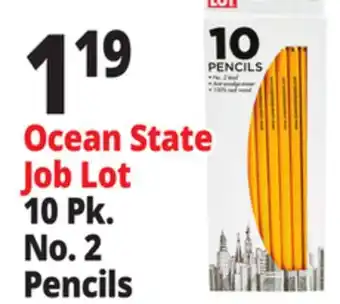Ocean State Job Lot Ocean State Job Lot No.2 Pencils 10-Count offer