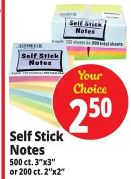 Ocean State Job Lot Self Stick Notes offer