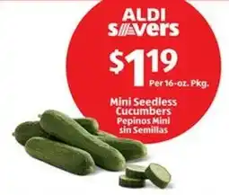 Aldi Mini Seedless Cucumbers offer