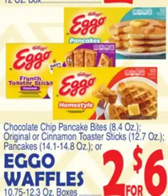 Bravo Supermarkets KELLOGG'S EGGO WAFFLES 10.75-12.3 Oz. Boxes offer