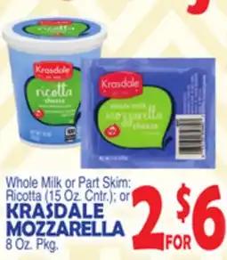 Bravo Supermarkets KRASDALE MOZZARELLA offer