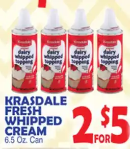 Bravo Supermarkets KRASDALE FRESH WHIPPED CREAM offer