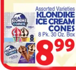 Bravo Supermarkets KLONDIKE ICE CREAM CONES offer