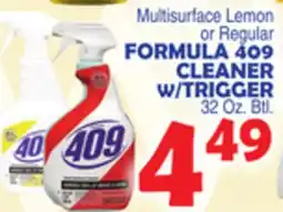 Bravo Supermarkets FORMULA 409 CLEANER W/TRIGGER offer