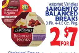 Bravo Supermarkets SARGENTO BALANCED BREAKS offer