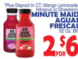 Bravo Supermarkets MINUTE MAID AGUAS FRESCAS offer