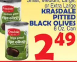 Bravo Supermarkets KRASDALE PITTED BLACK OLIVES offer