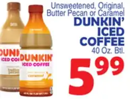 Bravo Supermarkets DUNKIN' ICED COFFEE offer