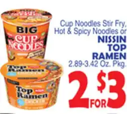 Bravo Supermarkets NISSIN TOP RAMEN offer