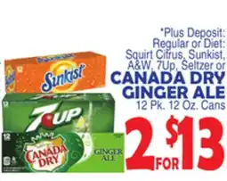 Bravo Supermarkets CANADA DRY GINGER ALE offer