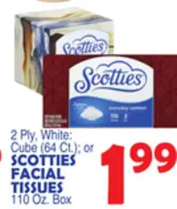 Bravo Supermarkets SCOTTIES FACIAL TISSUES offer