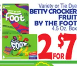 Bravo Supermarkets BETTY CROCKER FRUIT BY THE FOOT offer