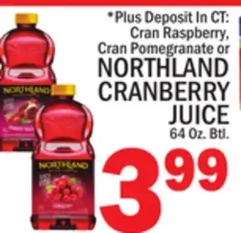C Town NORTHLAND CRANBERRY JUICE offer