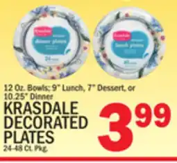 C Town KRASDALE DECORATED PLATES offer