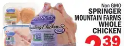 C Town SPRINGER MOUNTAIN FARMS WHOLE CHICKEN offer