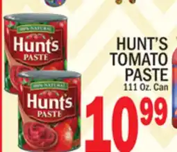 C Town HUNT'S TOMATO PASTE offer