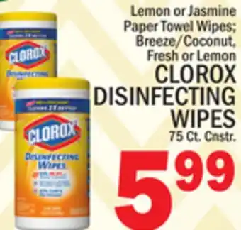 C Town CLOROX DISINFECTING WIPES offer